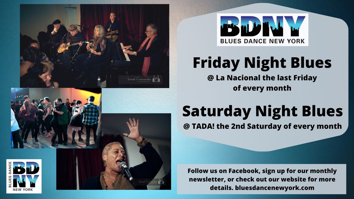 SATURDAY NIGHT BLUES @ Tada! - DJ'd dancing and Lesson by Erin BB