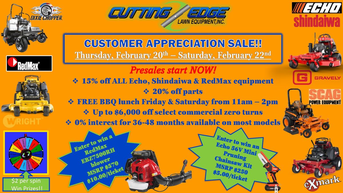 22nd Annual Customer Appreciation Event