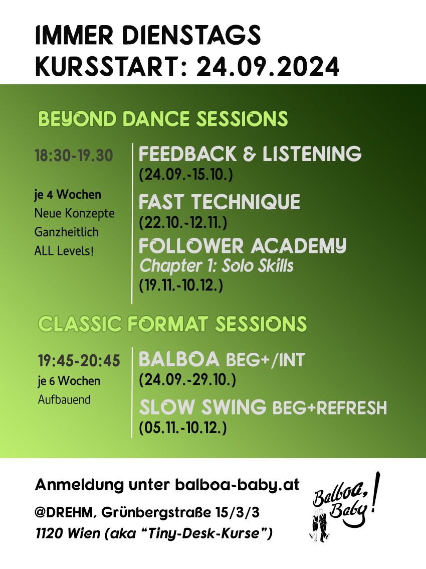 Balboa Classes - Beyond Dance Sessions