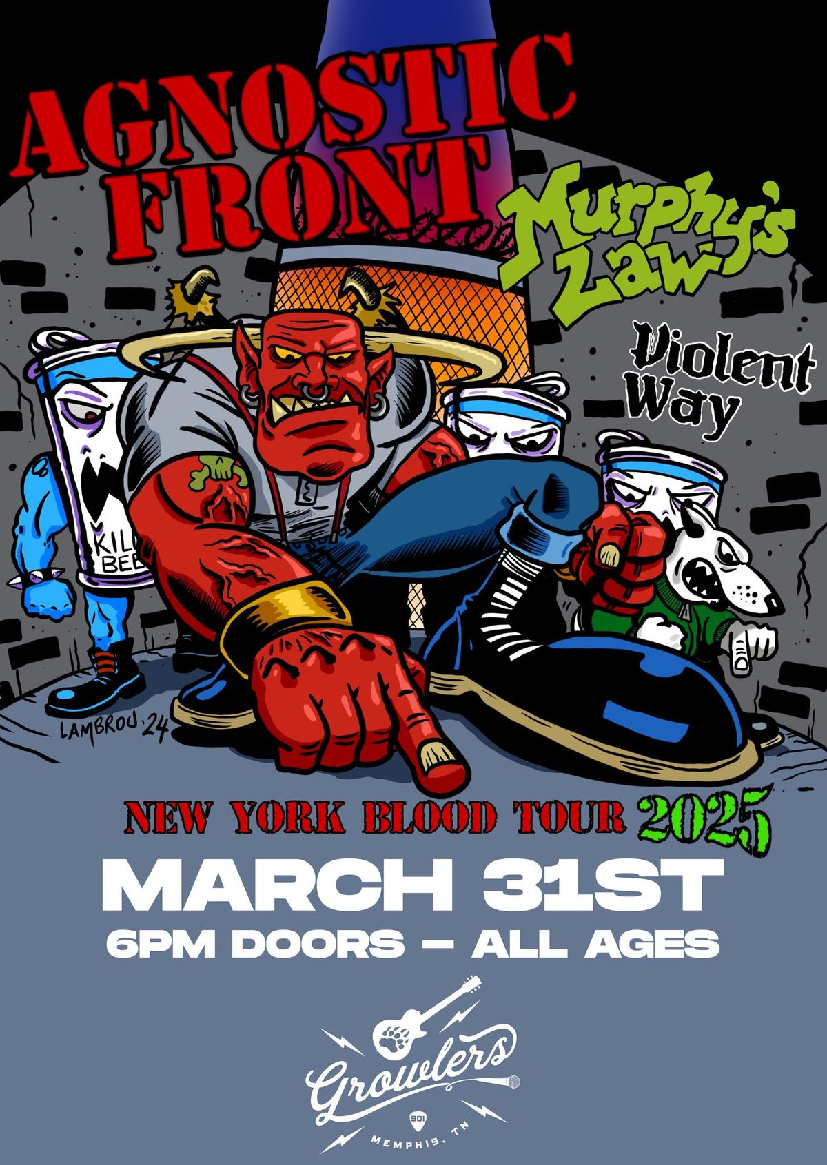 Agnostic Front w\/ Murphy's Law & Violent Way at Growlers