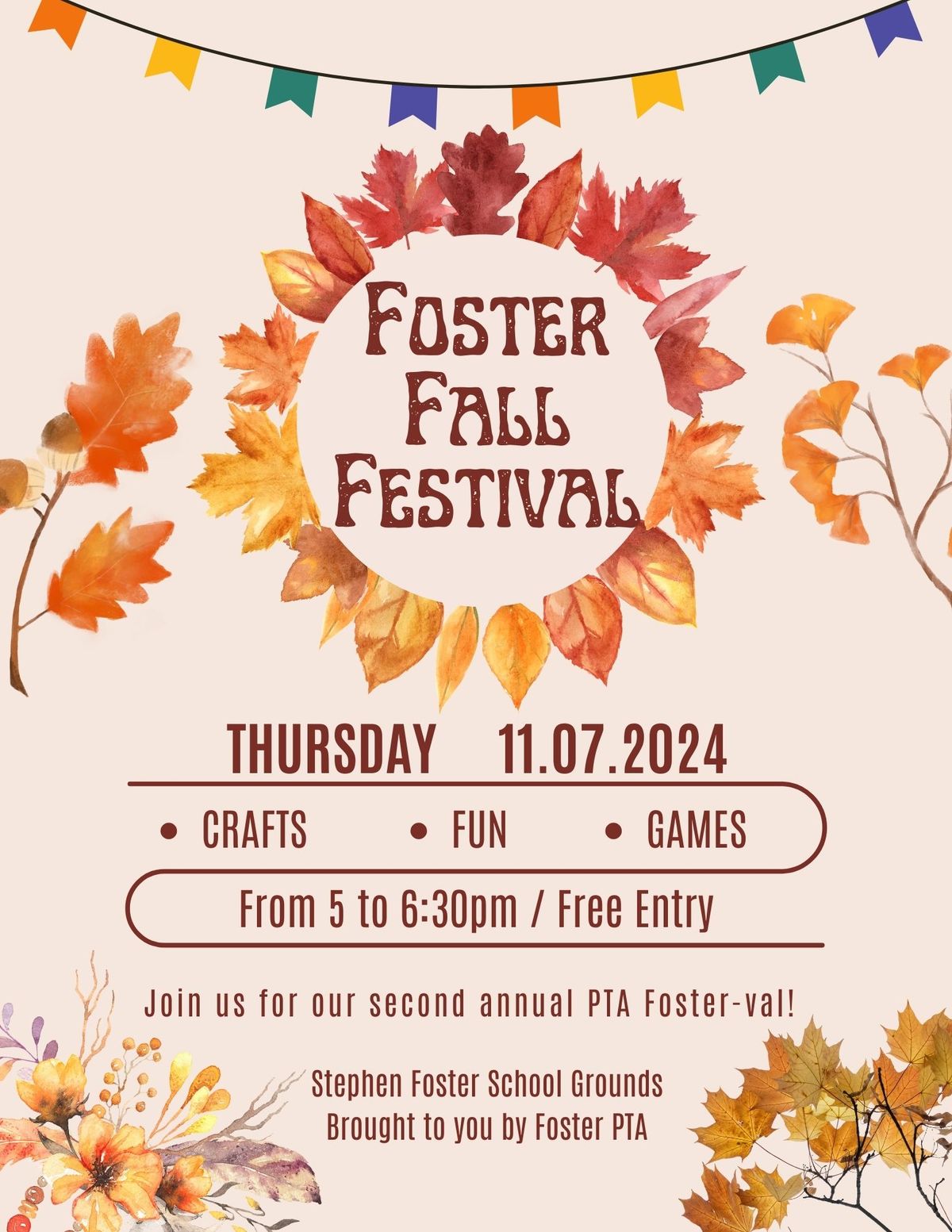 FOSTERVAL - our free fall festival!