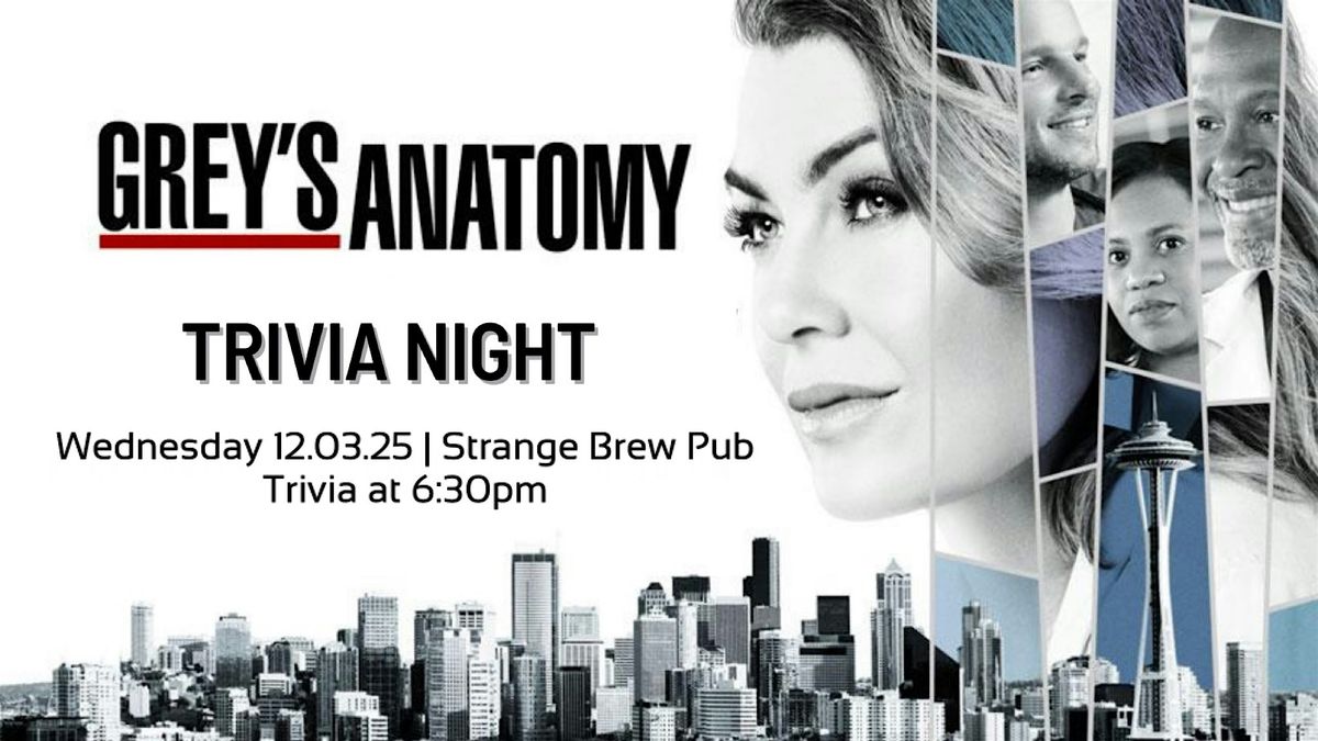 Grey\u2019s Anatomy Trivia Night
