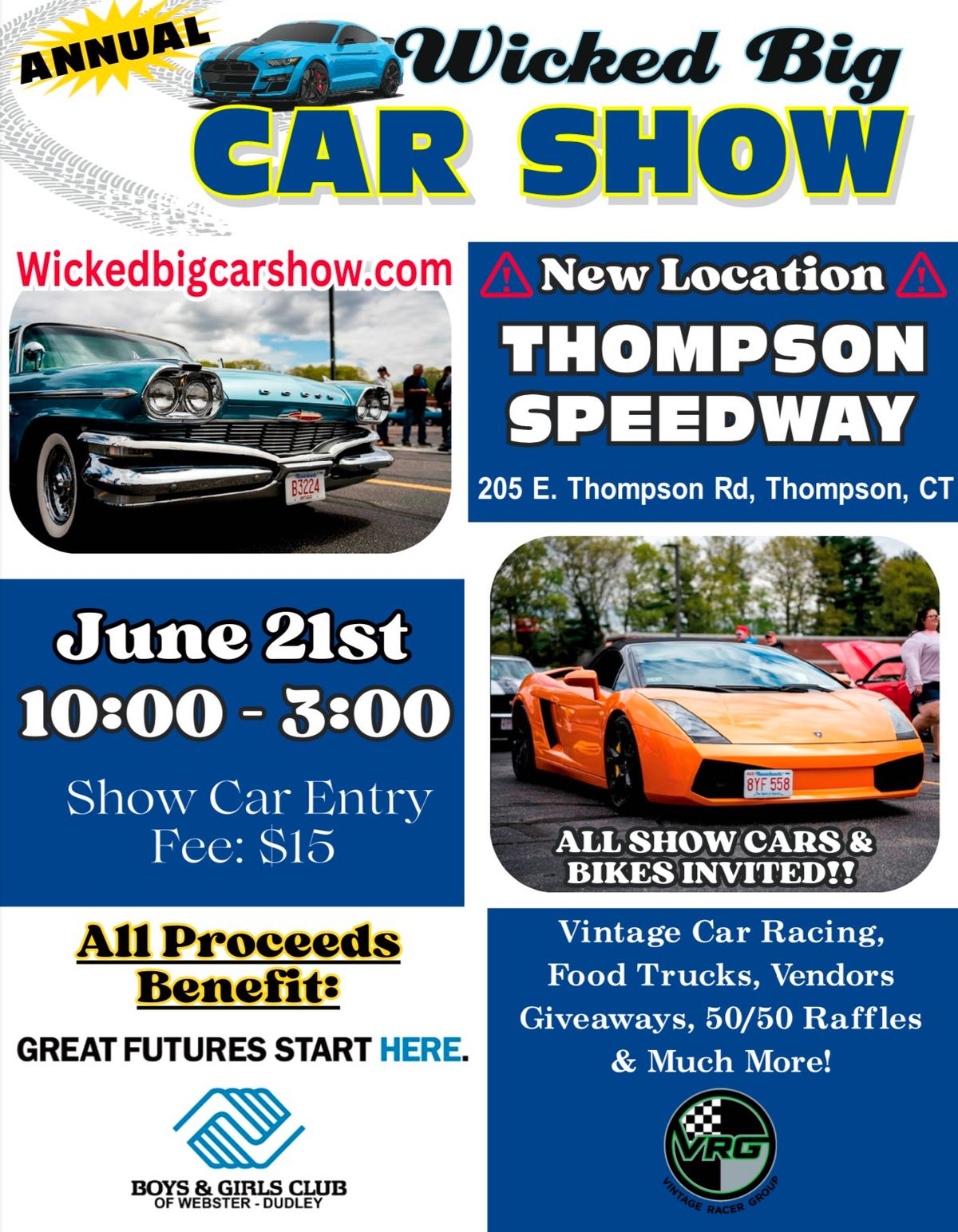 Wicked Big Car Show with Vintage Racing