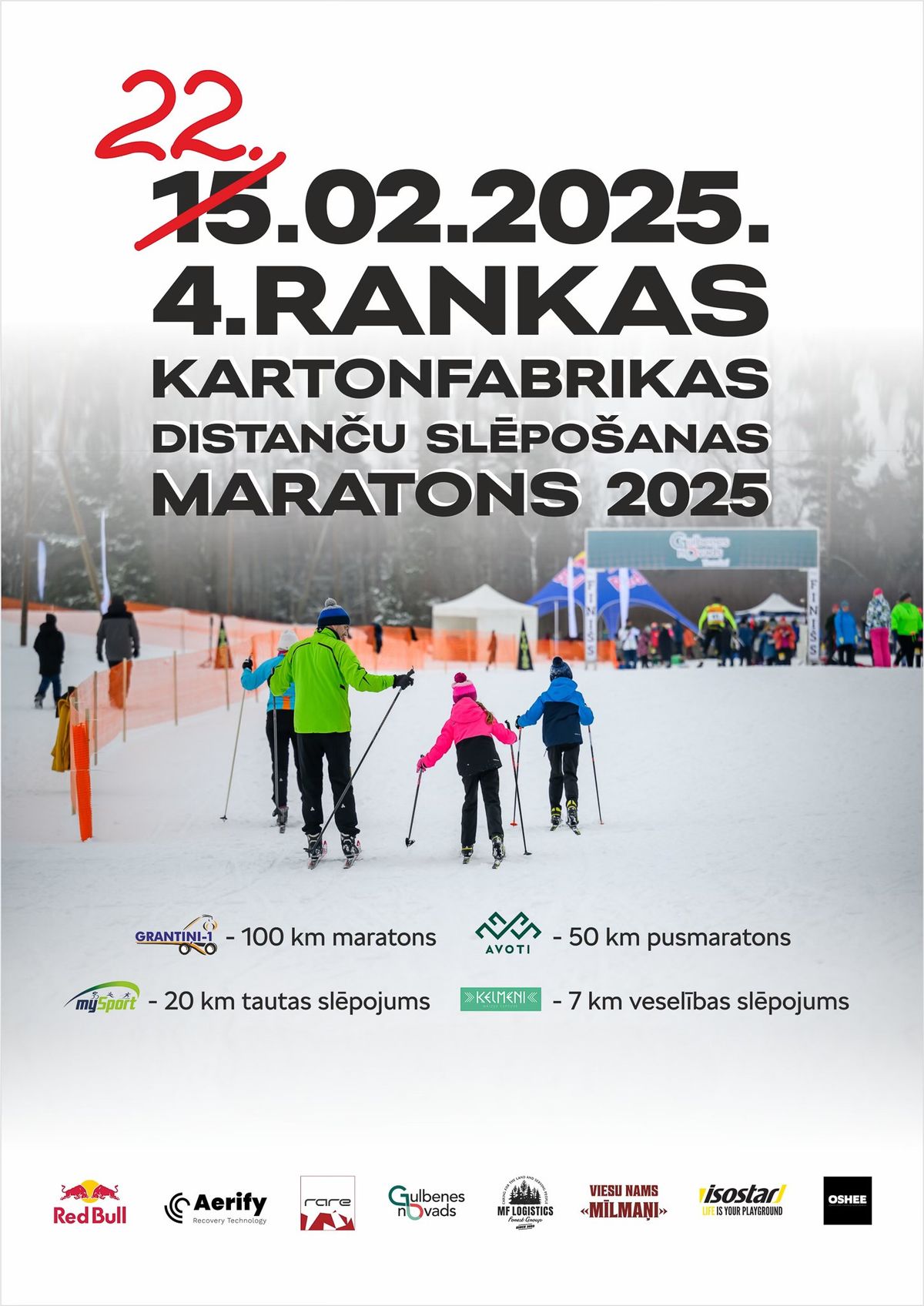 Rankas Kartonfabrikas distan\u010du sl\u0113po\u0161anas maratons 2025