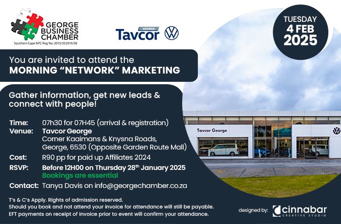 Morning Marketing at Tavcor George 