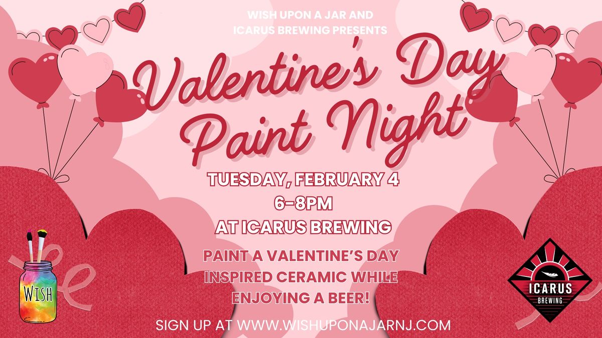 Valentines Paint Night at Icarus Brewing