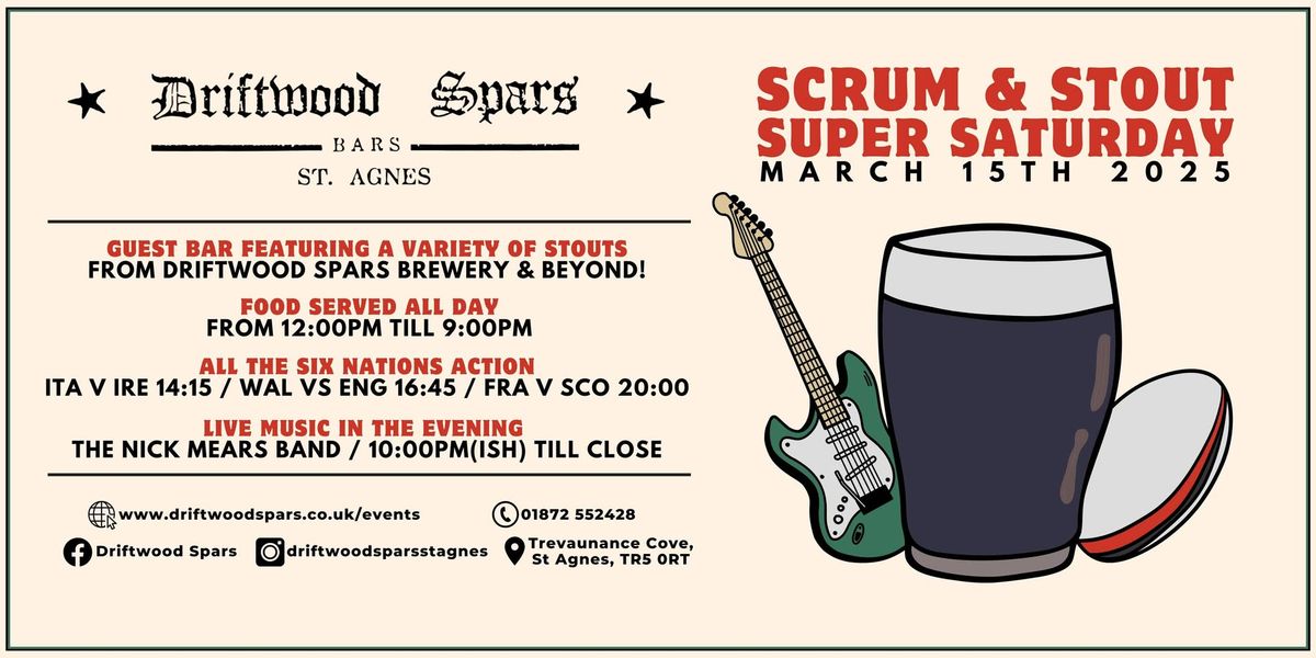 SCRUM & STOUT: SUPER SATURDAY \ud83c\udfc9\ud83c\udf7b