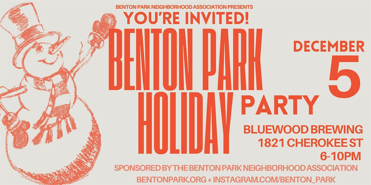 Benton Park's 2025 Holiday Party w\/ Santa -1 free drink for members - FREE