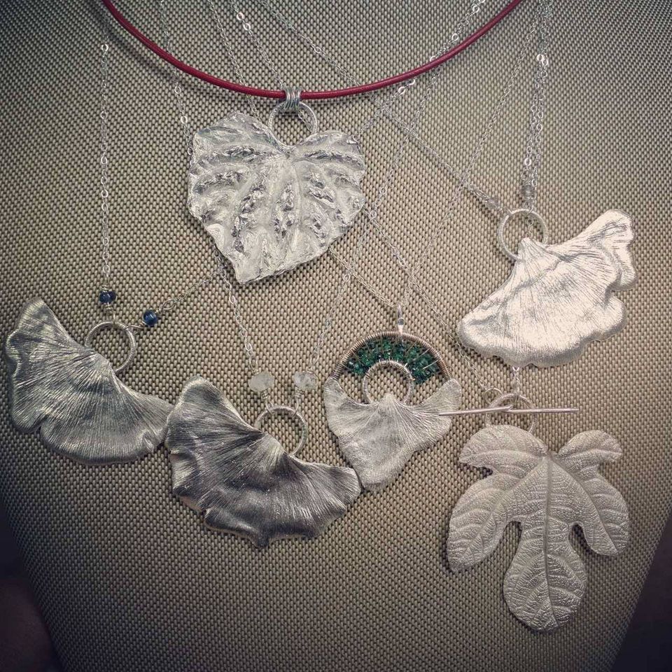 Metal Clay Basics: Fine Silver Leaf Pendants with Brandy Boyd - SOLD OUT