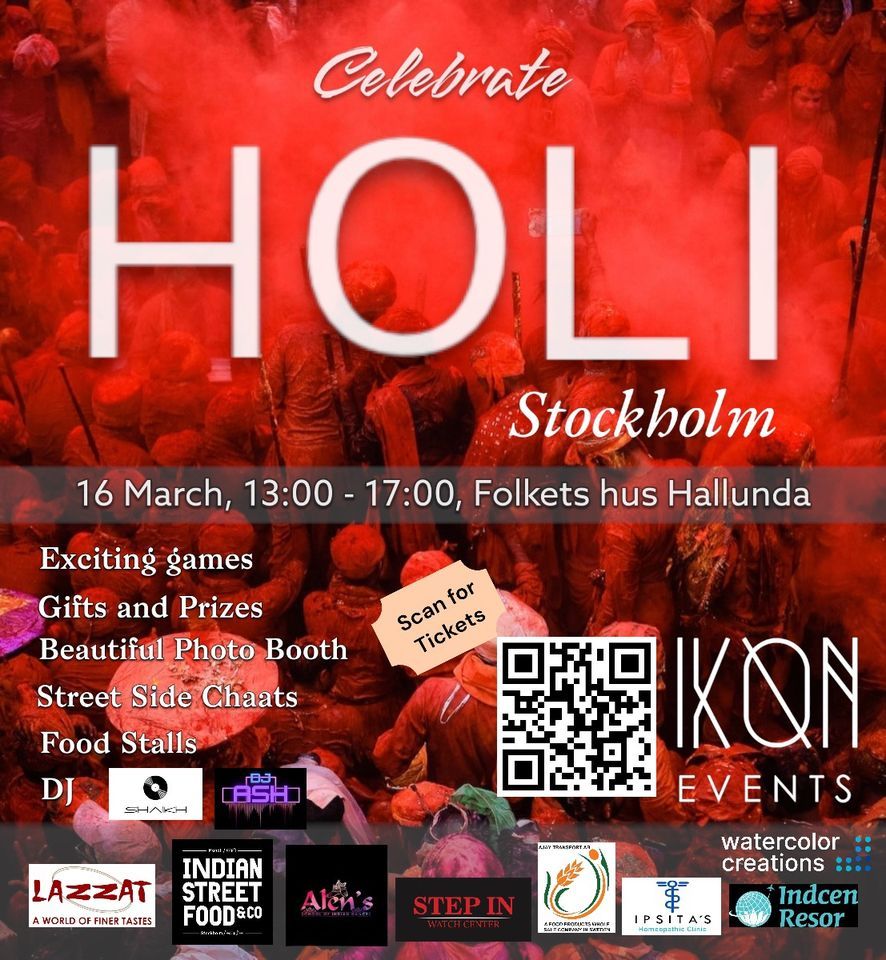 HOLI STOCKHOLM 2024!!, Hallunda Folkets Hus, Botkyrka, 16 March 2024