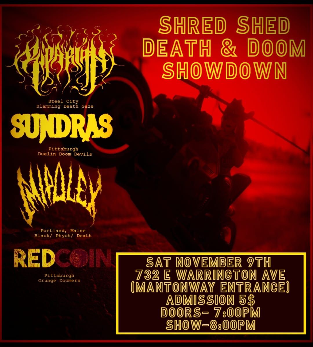 Death & Doom Show Down @Shred Shed