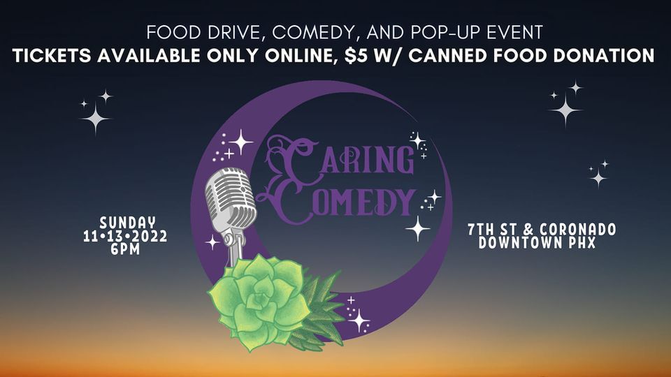Caring Comedy, A Food Drive, Comedy, and Pop-Up Event