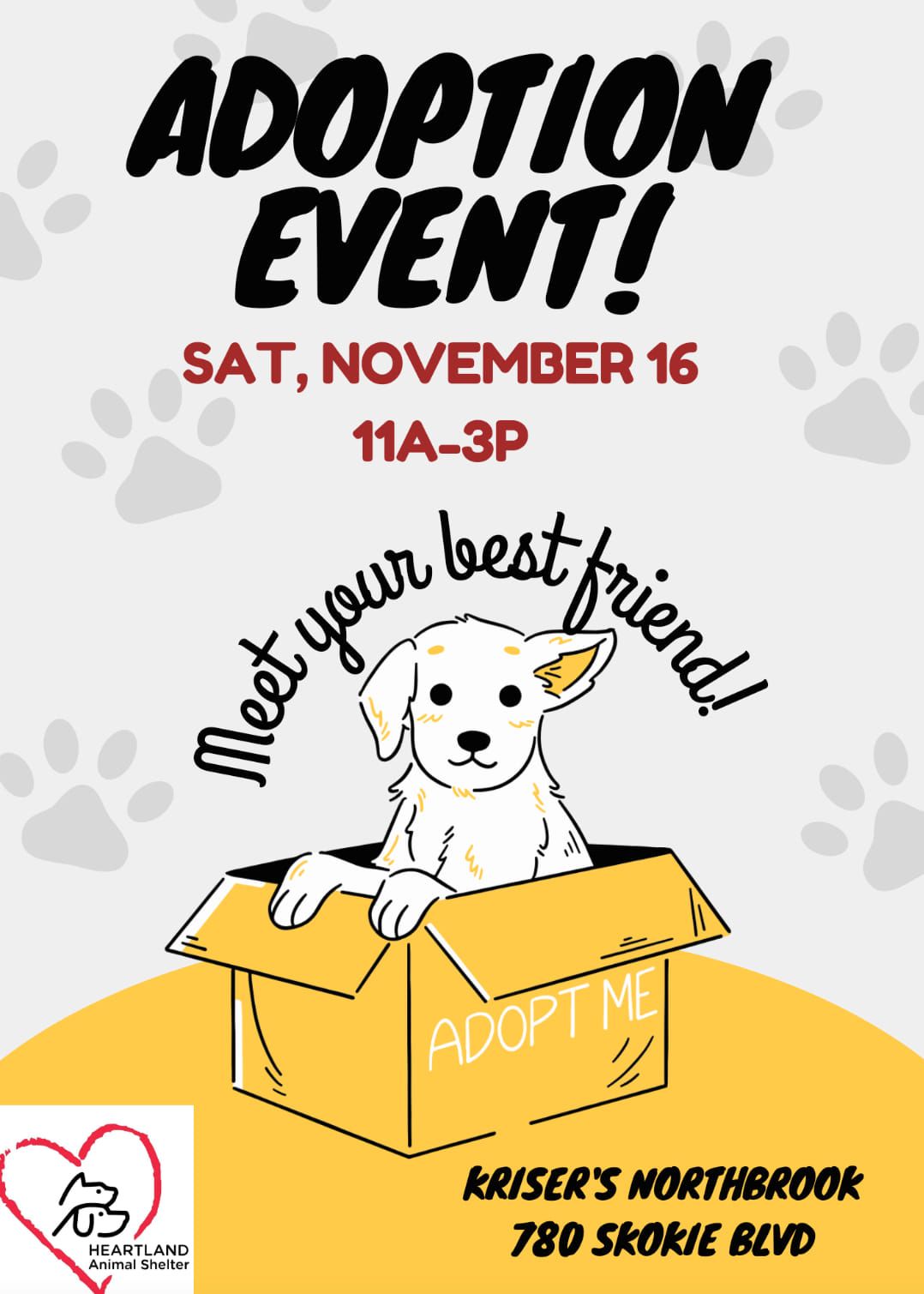 Adoption Event at Northbrook Kriser's 