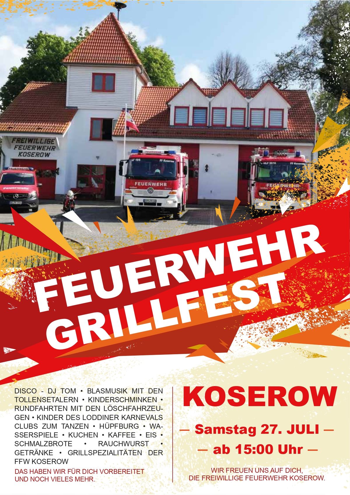 Grillfest der Freiwilligen Feuerwehr Koserow