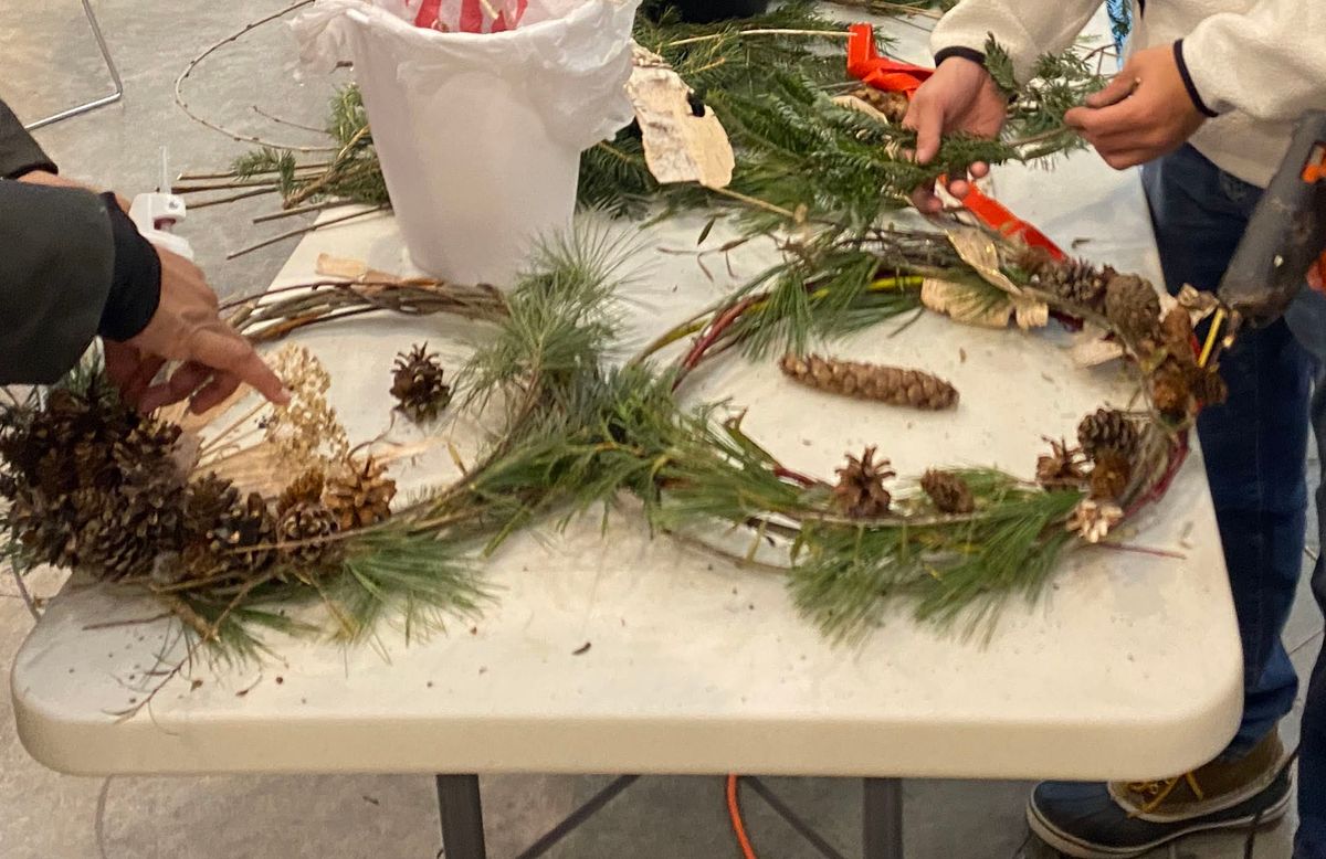 Buckthorn Wreath Making