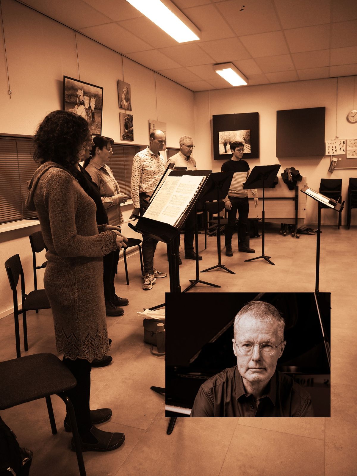 Choral workshop "Songs of farewell" lead by conductor Wilko Brouwers