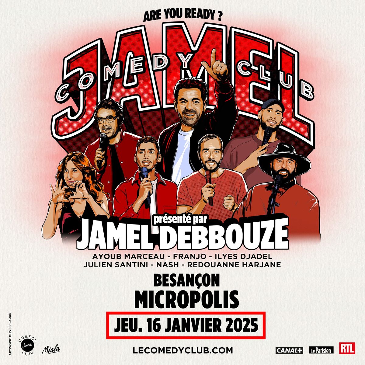 JAMEL COMEDY CLUB ZENITH TOUR - MICROPOLIS - 16 JANVIER 2025