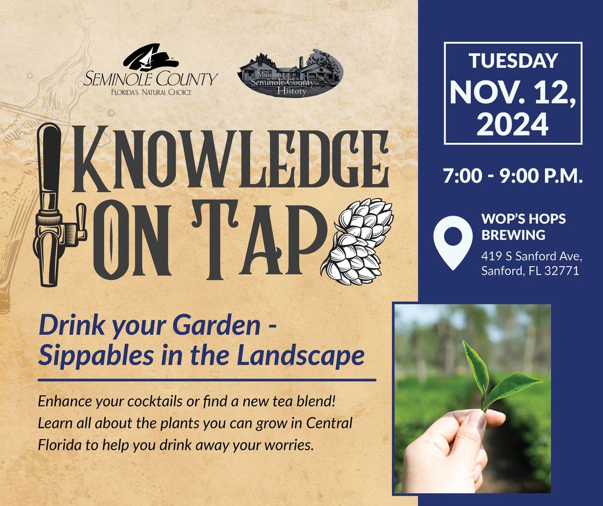 Knowledge on Tap: Drink Your Garden