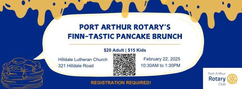 Finn-tastic Pancake Brunch with Port Arthur Rotary