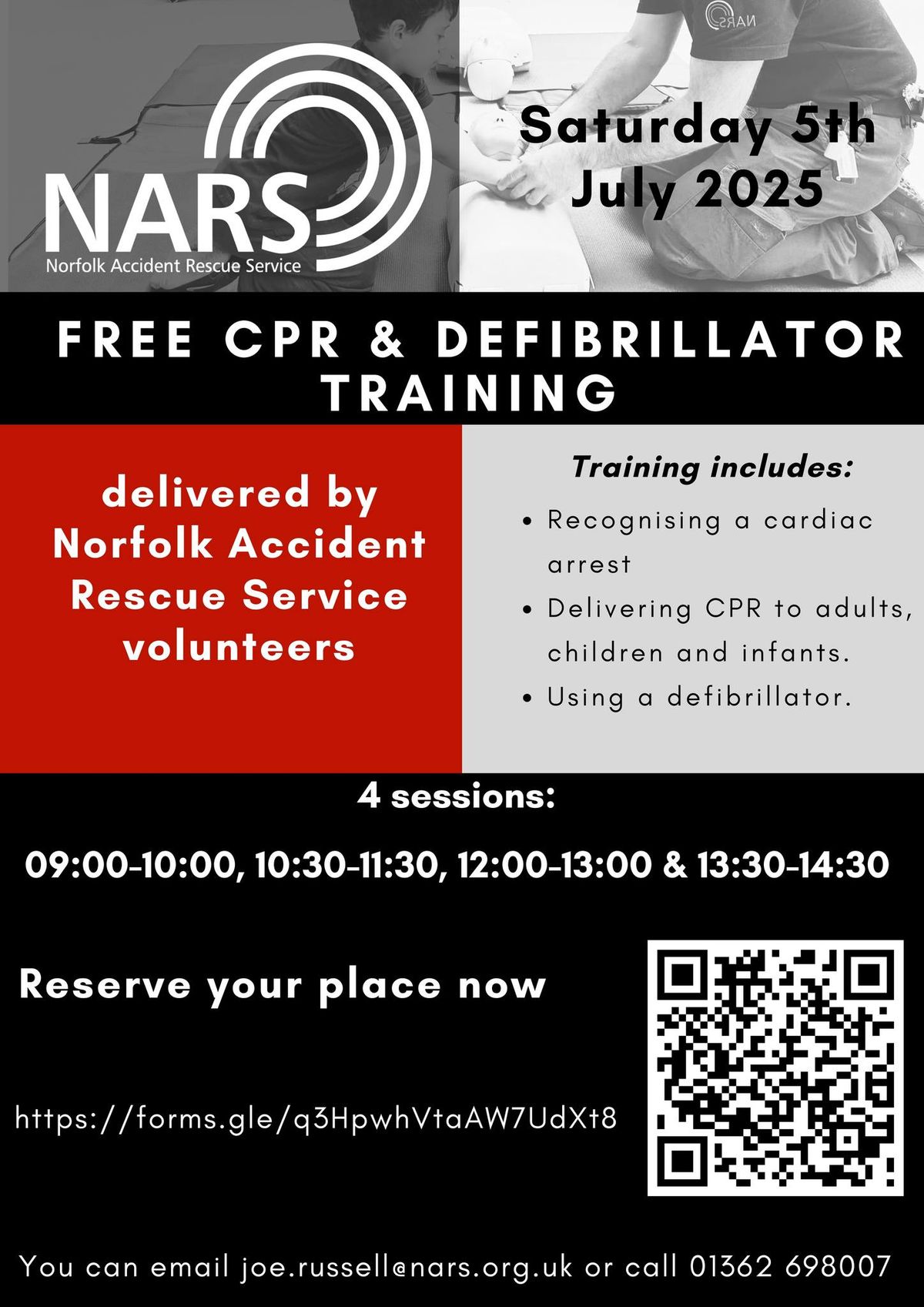 Free CPR and Defibrillator Training