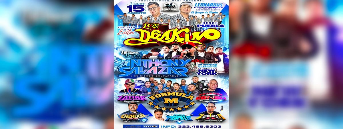 ANTHONY SALAZAR, LOS DEAKINO, FORMULA M & M\u00e1s in Los Angeles