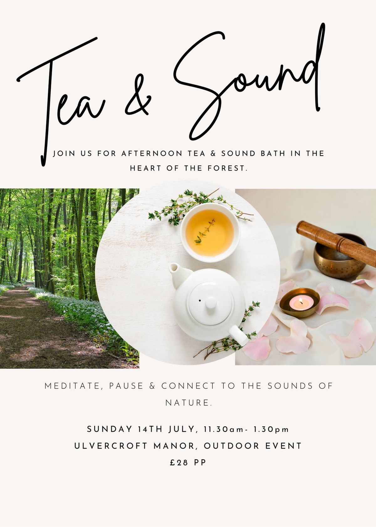 AFTERNOON TEA & SOUND BATH: In the heart of the forest \ud83c\udf3c\ud83c\udf33