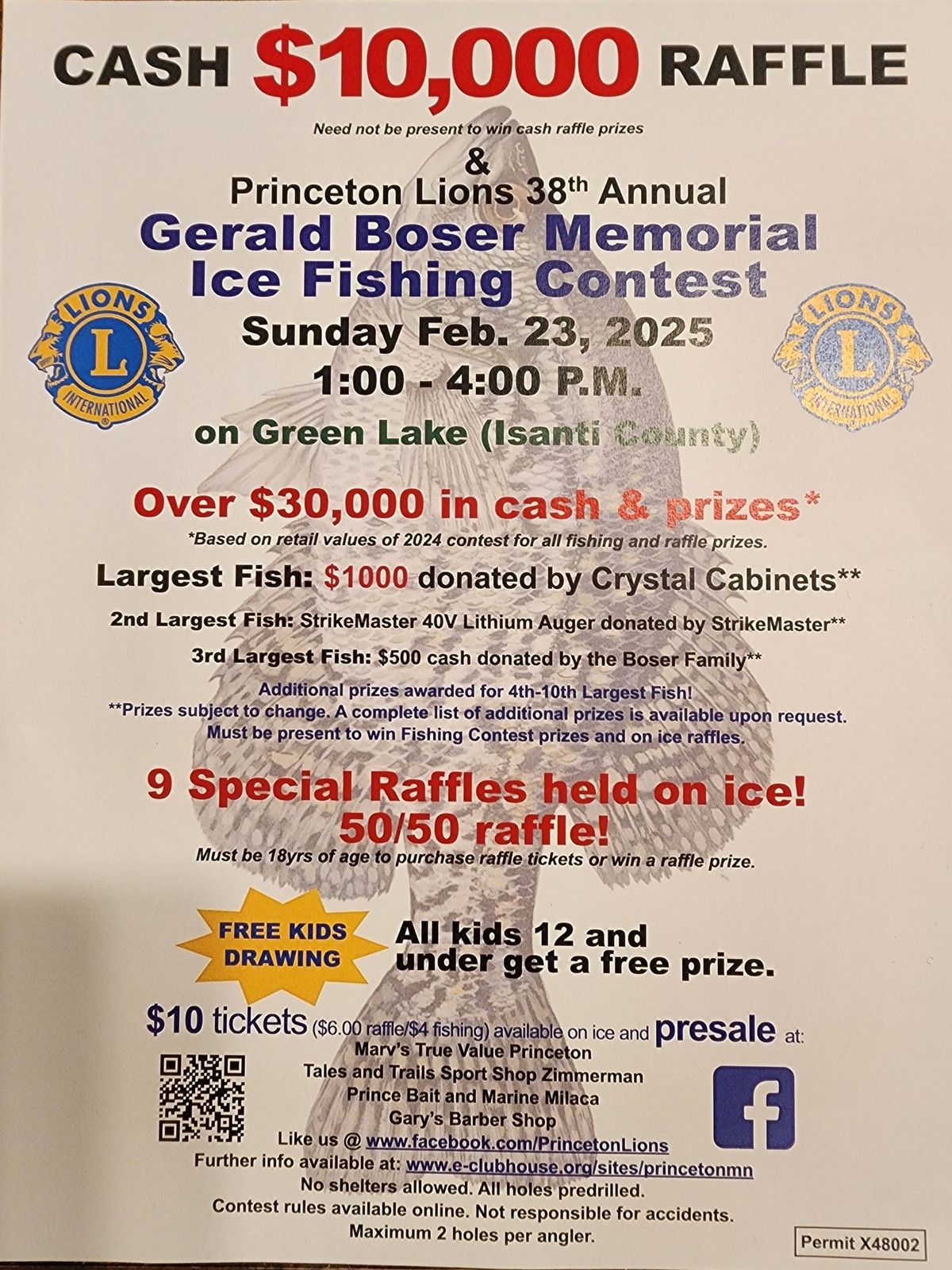 38th annual Gerald Boser Ice Fishing Contest