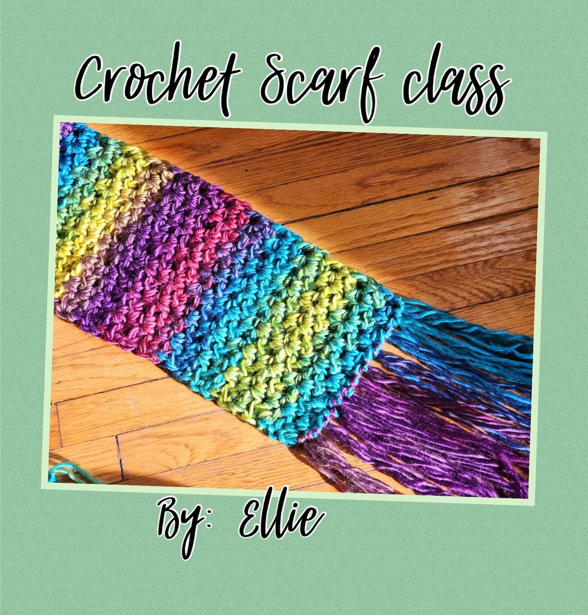 Crochet Cozy winter Scarf Class