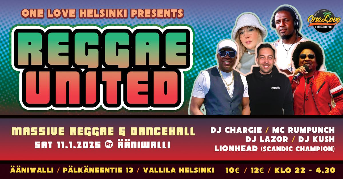 REGGAE UNITED (Winter Jam) SAT 11.1.2025 @ \u00c4\u00c4NIWALLI  