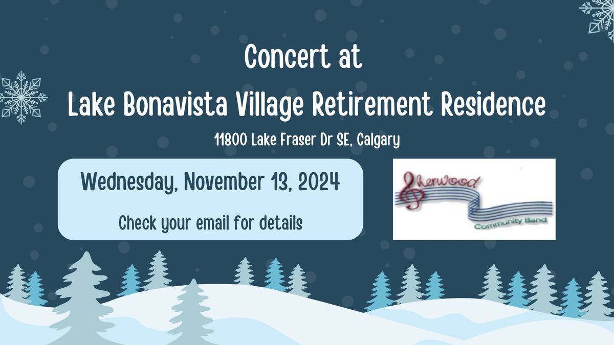 Concert at Lake Bonavista Village