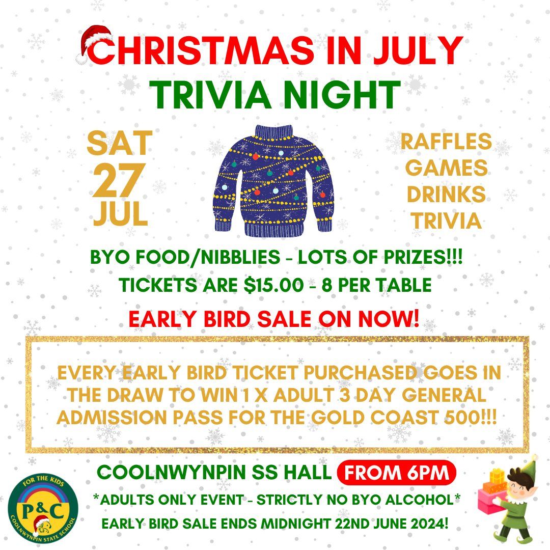 Trivia Night - Christmas in July 