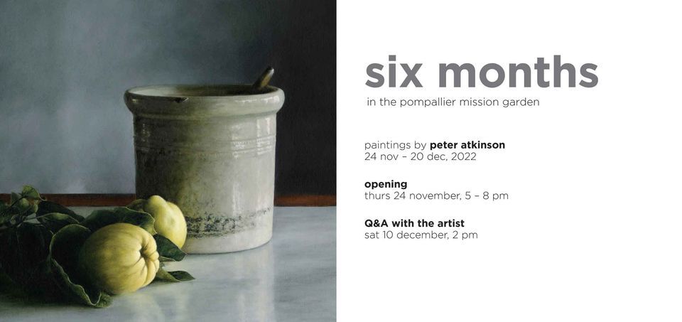 'six months' by artist Peter Atkinson Q&A