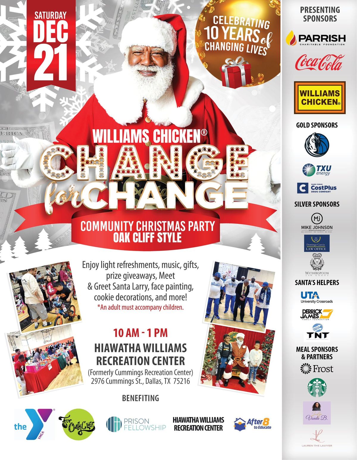 Williams Chicken Change Community Christmas party