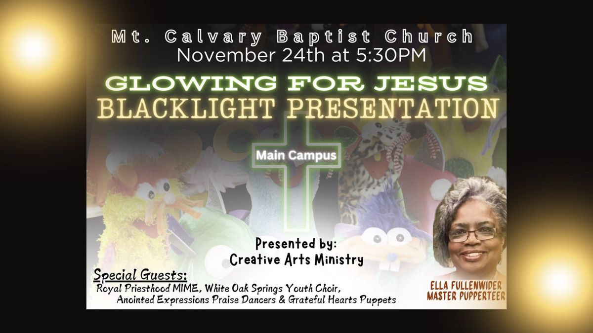 Glowing for Jesus Blacklight Presentation