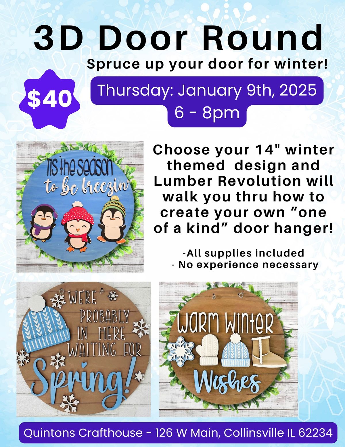 3D Winter Door Rounds