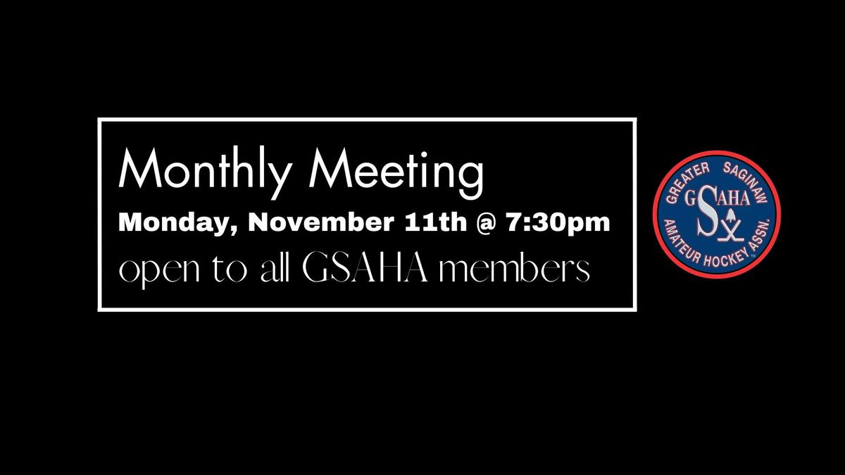 November Monthly Board Meeting