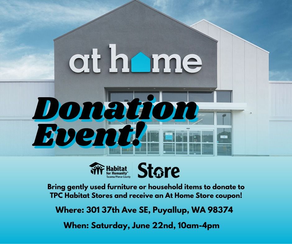 At Home Store Donation Event