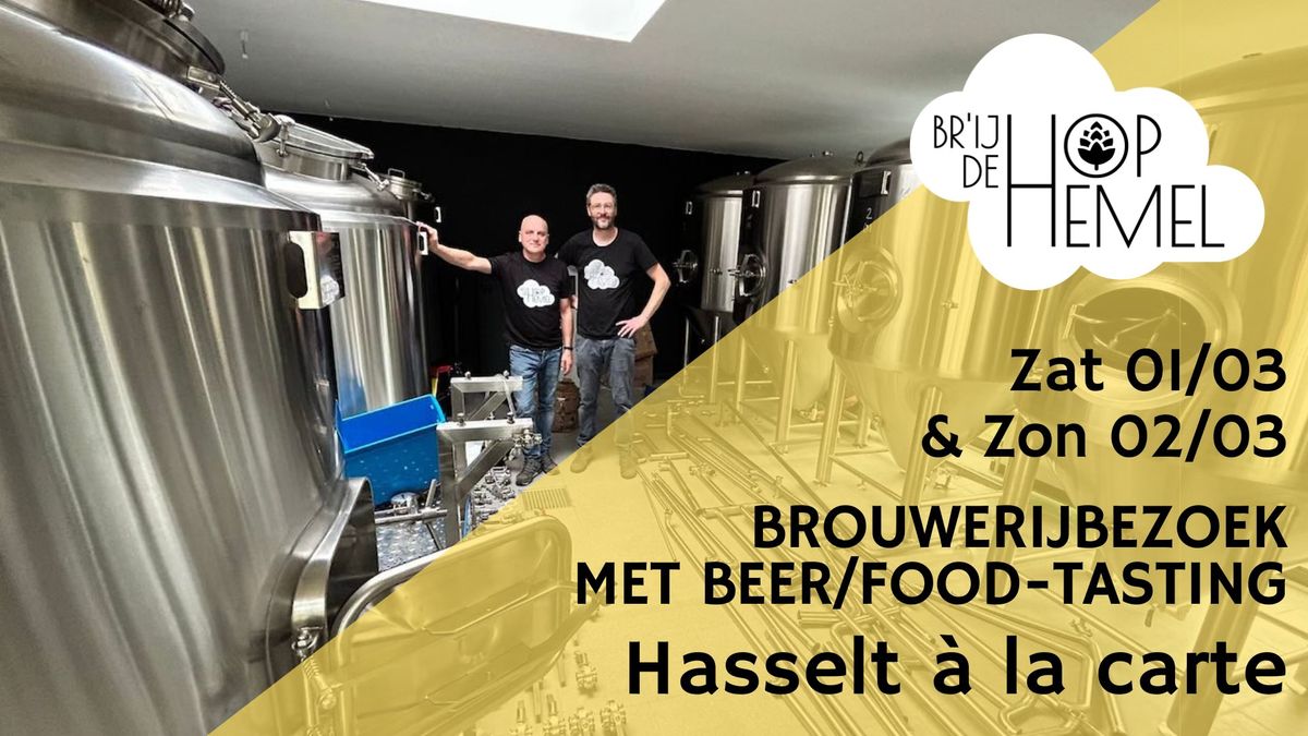 Brouwerijbezoek met beer\/food-tasting - 'Hasselt \u00e0 la carte'