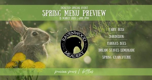 TASTING EVENT: Spring Menu Preview