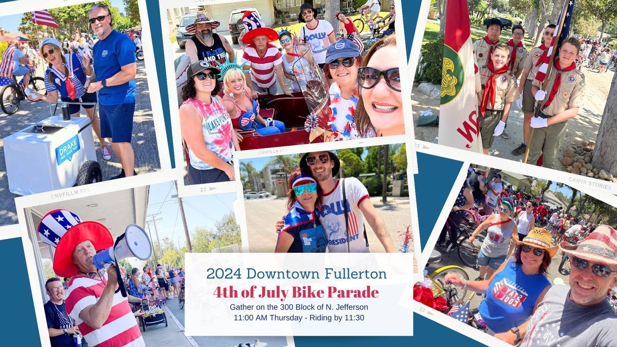 11th Annual Downtown Fullerton Fourth Of July Bike Parade 