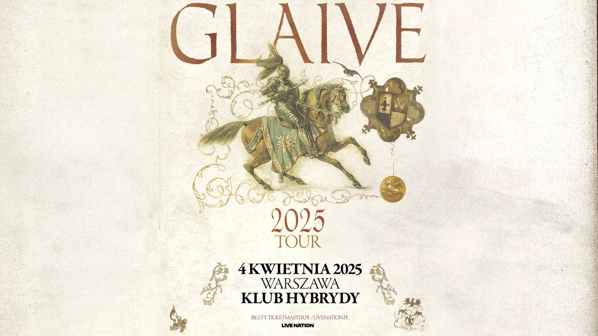 glaive - 2025 TOUR - Official Event, 4.04.2025, Klub Hybrydy, Warszawa