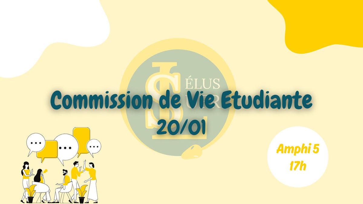 Commission de Vie Etudiante du 20\/01