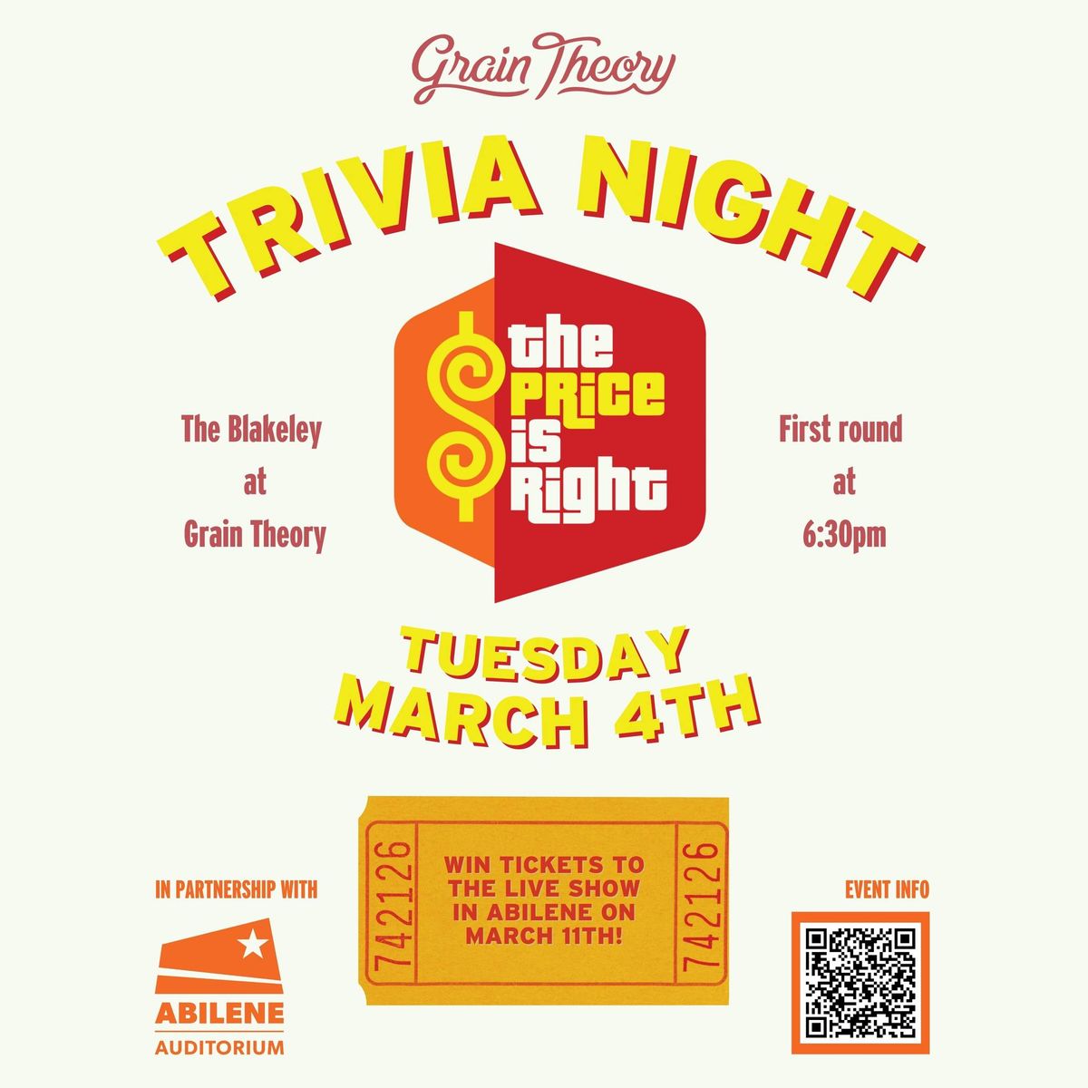 Grain Theory Trivia: The Price Is Right 