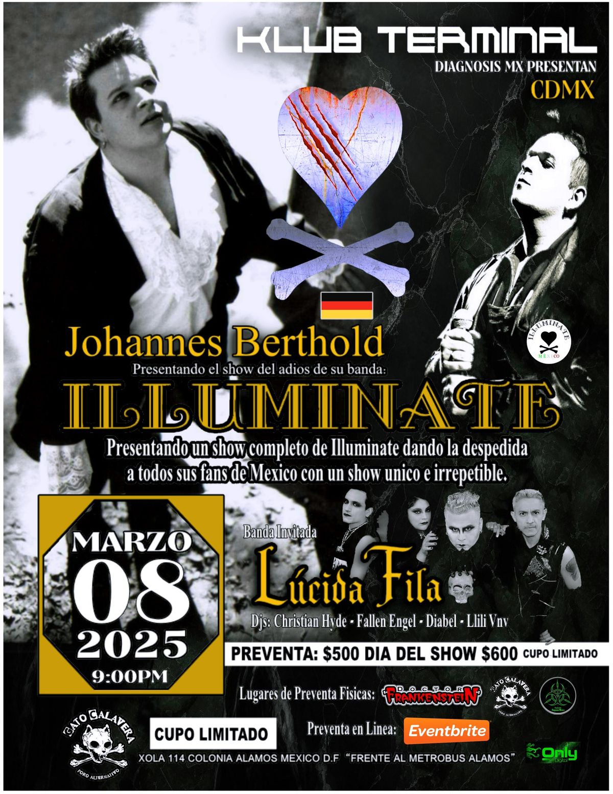 JOHANNES BERTHOLD Presenta: ILLUMINATE el Show del ADIOS en M\u00e9xico.