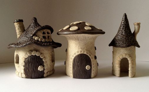 Clay Handbuilding - Fairy Garden Houses