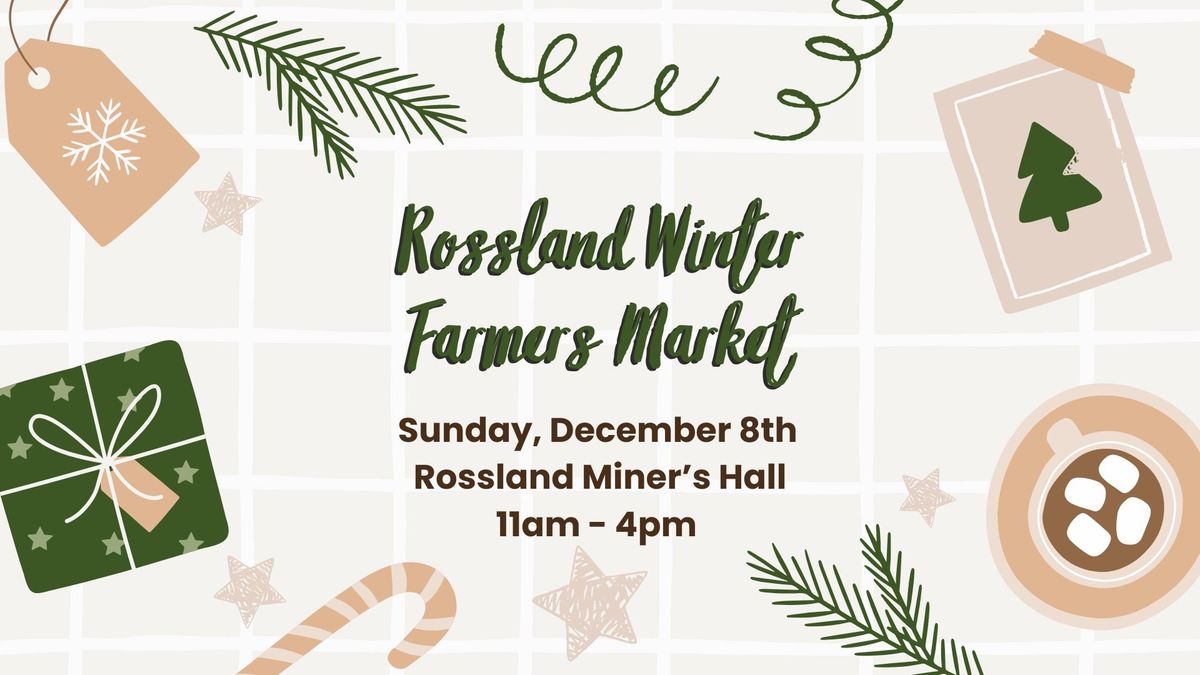 Rossland Winter Farmers Market