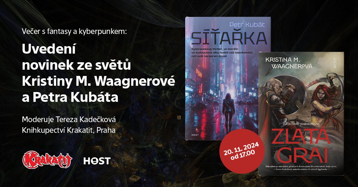 Dvoukni\u017en\u00ed ve\u010der s Kristinou M. Waagnerovou a Petrem Kub\u00e1tem