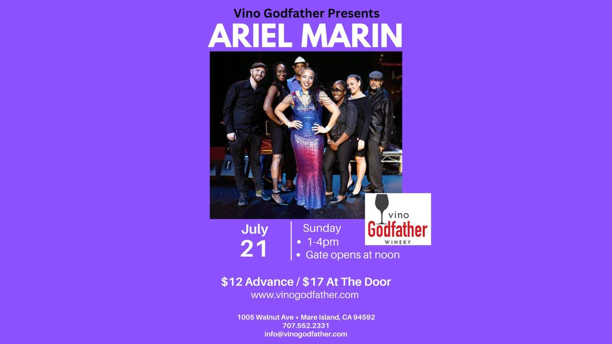 Ariel Marin Funkin Fantastic Dance Party! at Vino Godfather Winery July 21st