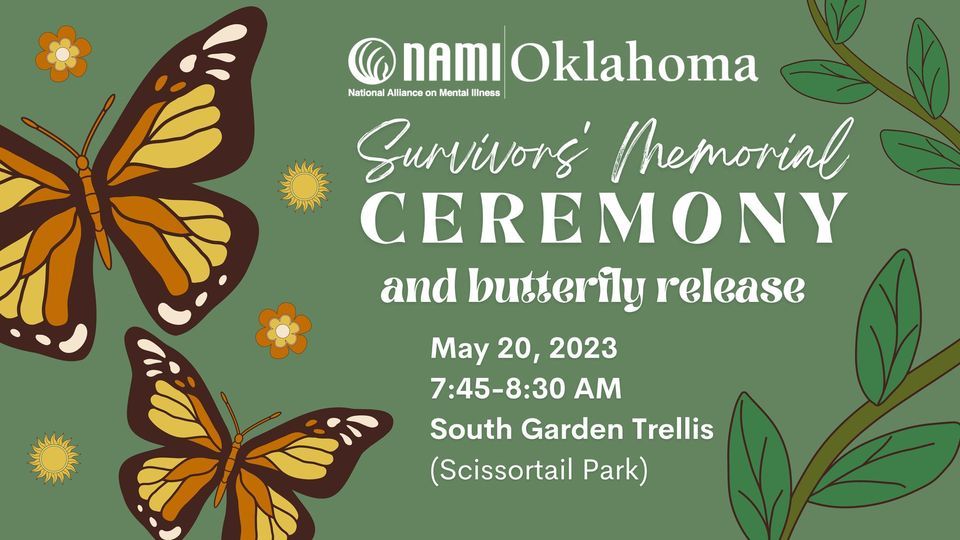 NAMIWalks Oklahoma 2023 Survivors Memorial + Butterfly Release, 801 S